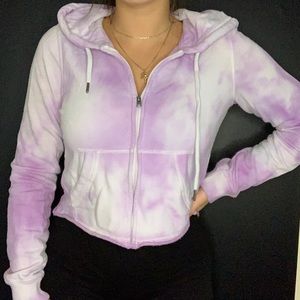 Tie dye zip up